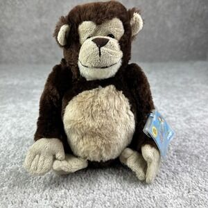 GANZ Webkinz Chimpanzee Monkey‎ Plush With Sealed Code HM172